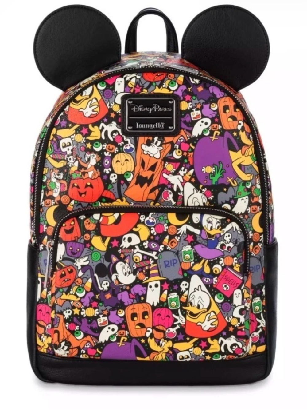 Loungefly Disney Parks Halloween Character Mini
Backpack - Black & Multicolor